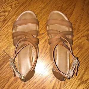 Jessica Simpson Brown Gladiator Sandals Size 7.5